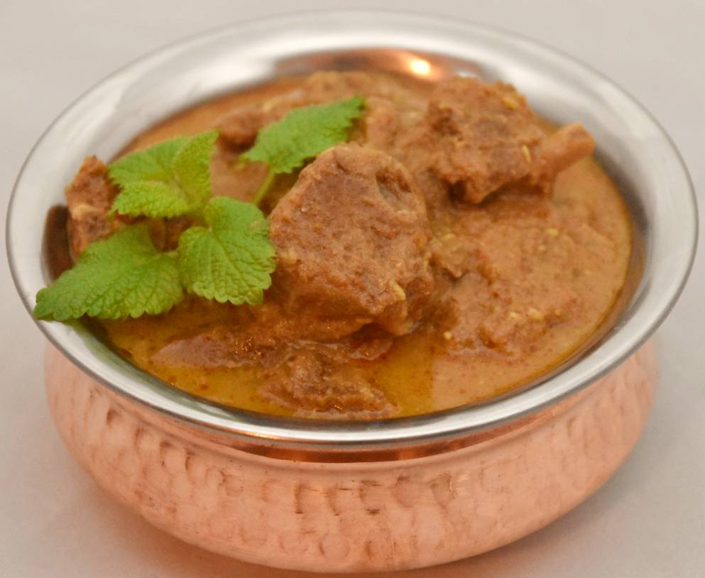 Badami Gosht Curry - Meat Curry Cooked With Almonds &amp; Spices