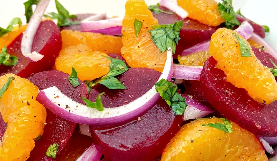 Beet and Mandarin orange salad