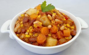 Sukumawiki - corn and beans stew