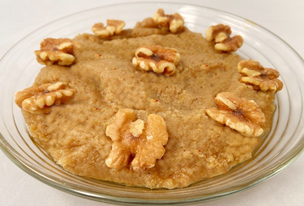 Oat and Walnut Halwa