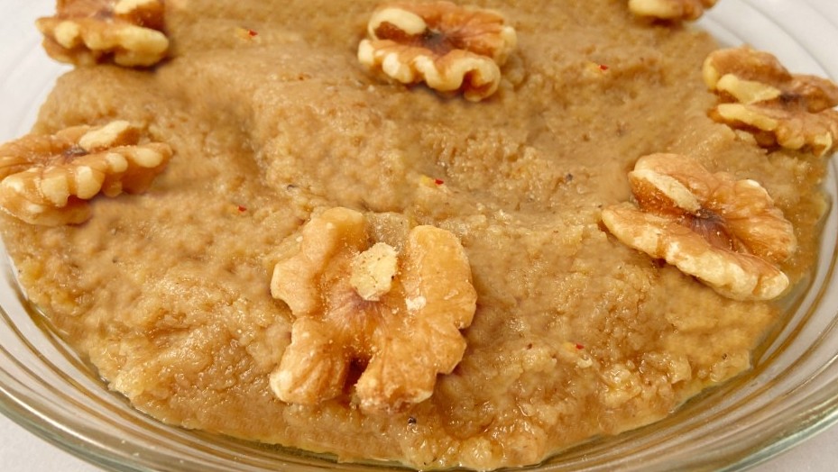 Oat and Walnut Halwa