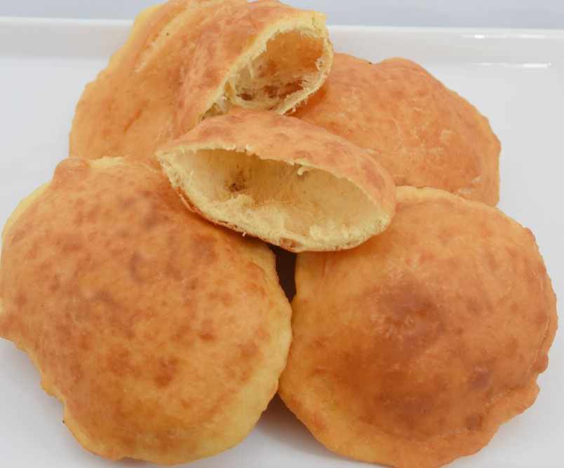 Bhatura - fried golden soft puffy bread